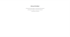 Desktop Screenshot of anna-artaker.net