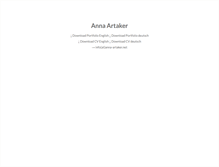 Tablet Screenshot of anna-artaker.net